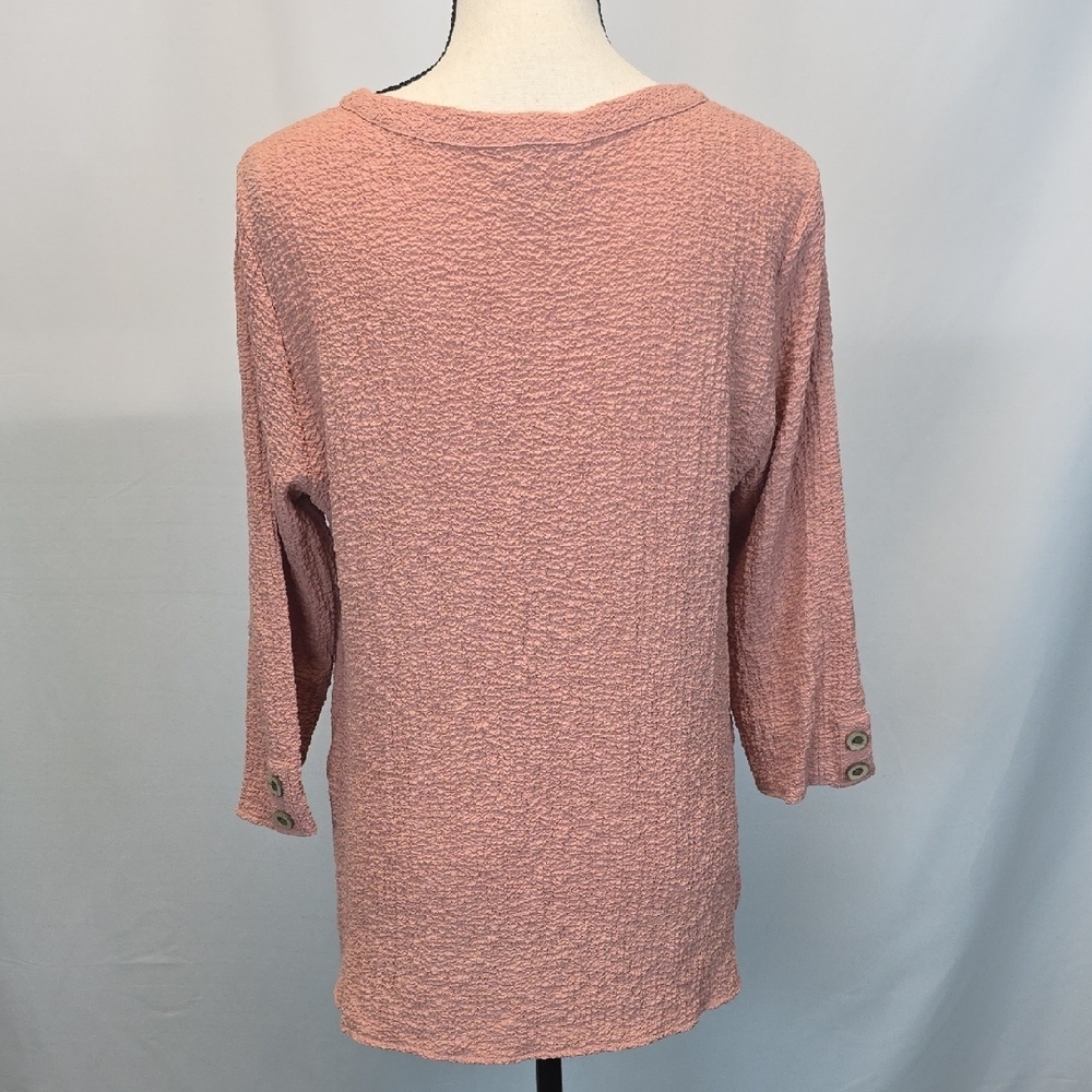 Multiples Blush Textured Blouse - image 3